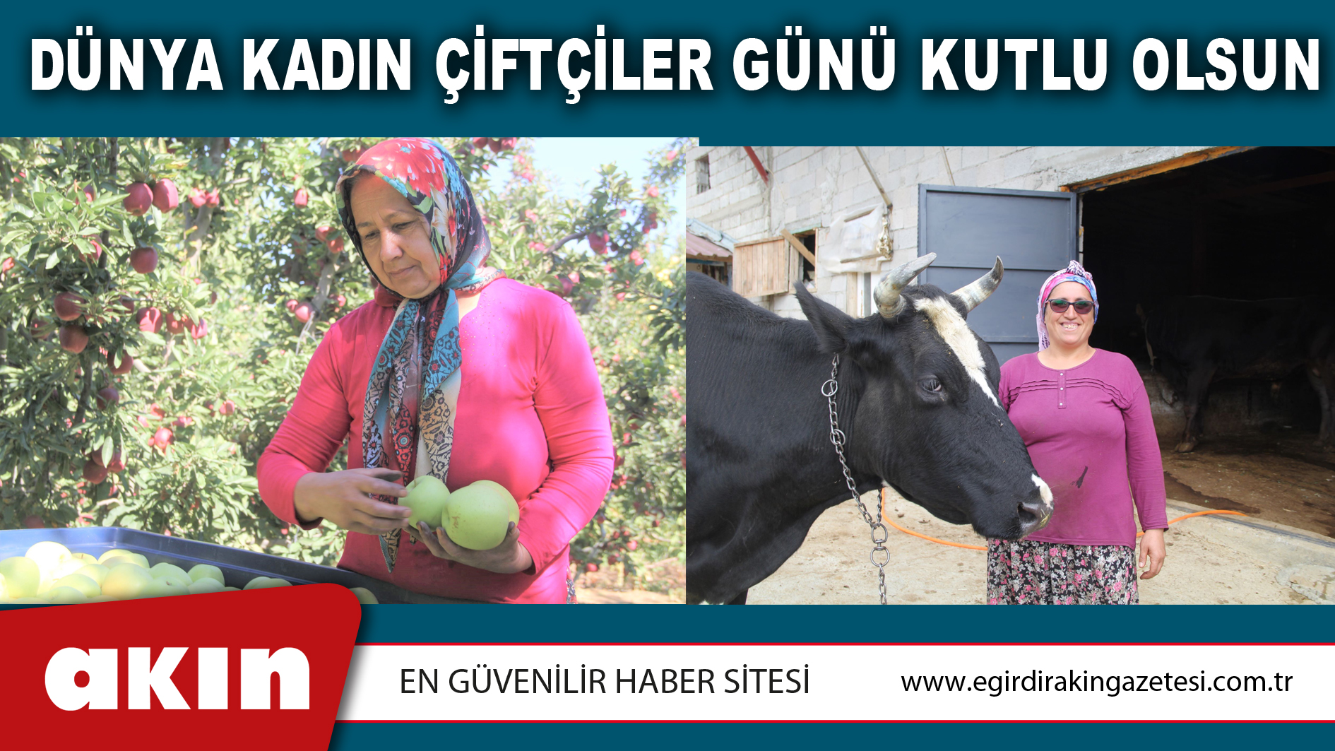 DÜNYA KADIN ÇİFTÇİLER GÜNÜ KUTLU OLSUN