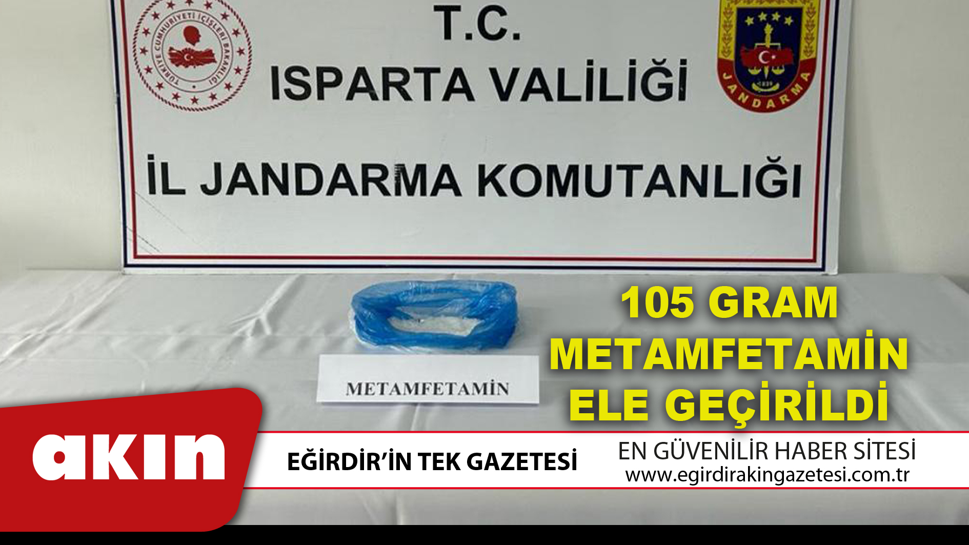 105 GRAM METAMFETAMİN ELE GEÇİRİLDİ
