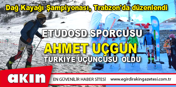 eğirdir haber,akın gazetesi,egirdir haberler,son dakika,Dağ Kayağı Şampiyonası, Trabzon'da düzenlendi