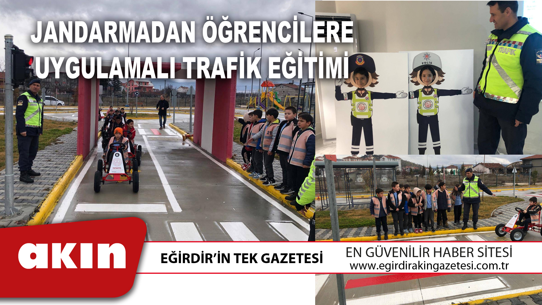 JANDARMADAN ÖĞRENCİLERE UYGULAMALI TRAFİK EĞİTİMİ