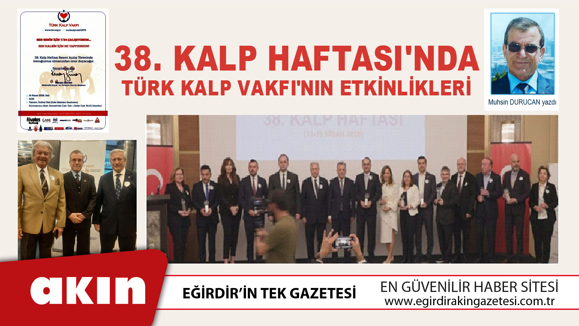 eğirdir haber,akın gazetesi,egirdir haberler,son dakika, Kalp Haftası'nda Türk Kalp Vakfı 'Nın Etkinlikleri