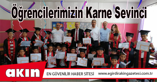 Öğrencilerimizin Karne Sevinci