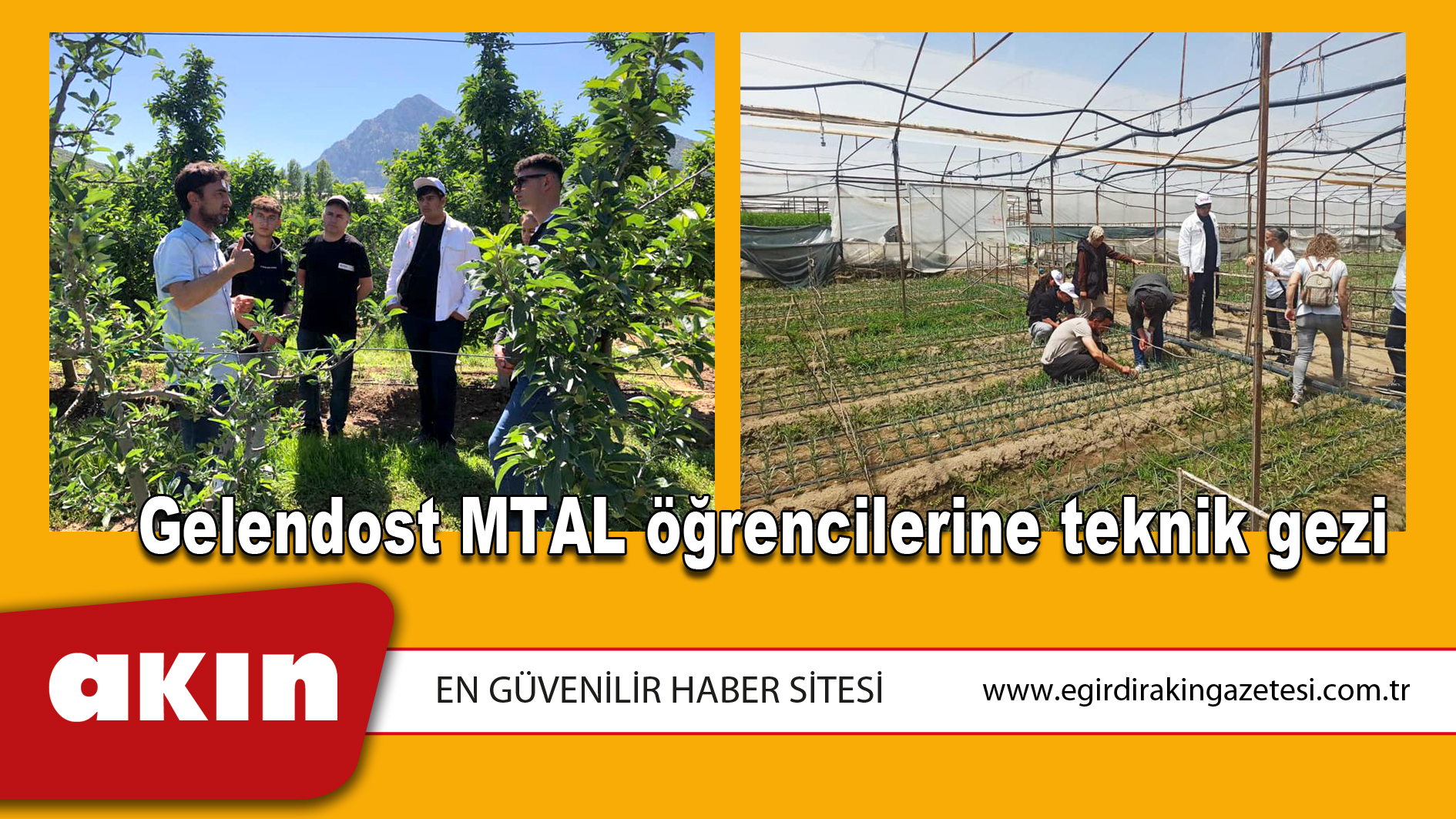 Gelendost MTAL öğrencilerine teknik gezi