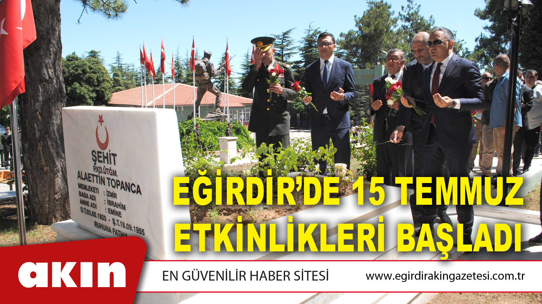 EĞİRDİR’DE 15 TEMMUZ ETKİNLİKLERİ BAŞLADI