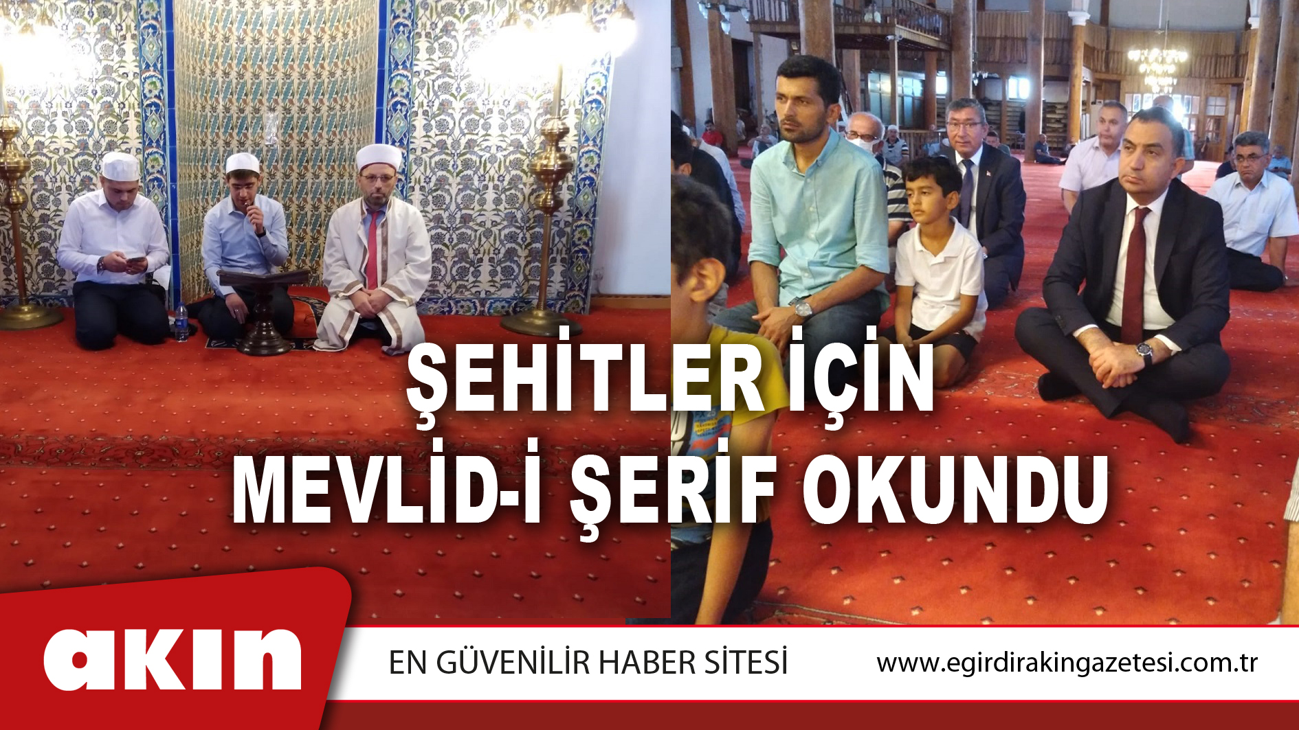 ŞEHİTLER İÇİN MEVLİD-İ ŞERİF OKUNDU