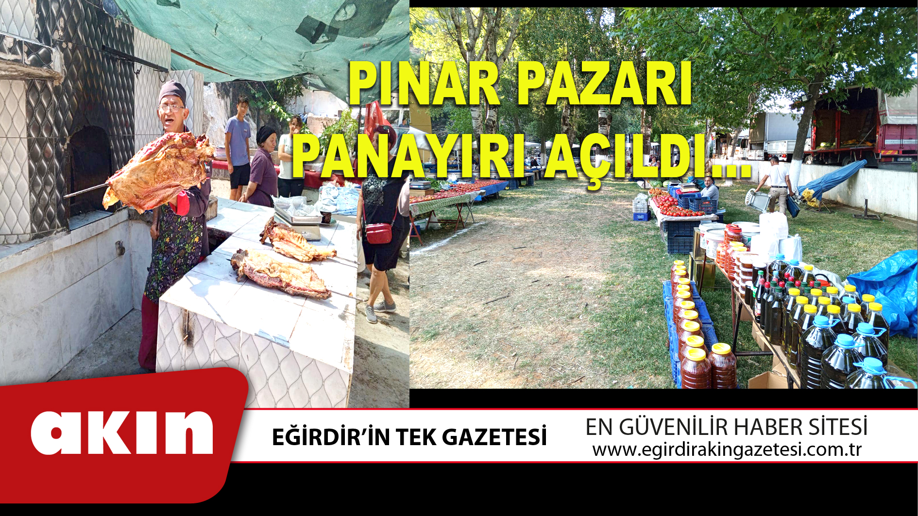 PINAR PAZARI PANAYIRI AÇILDI…
