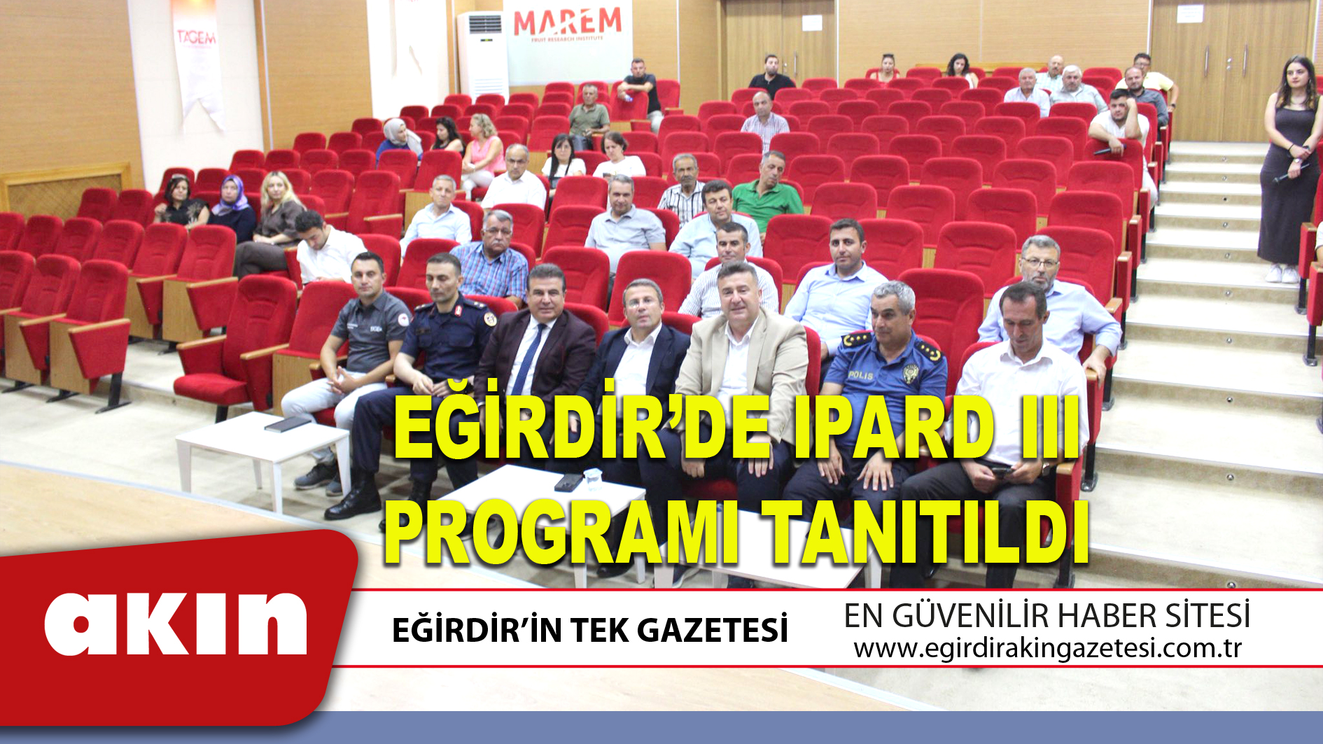 EĞİRDİR’DE IPARD III PROGRAMI TANITILDI