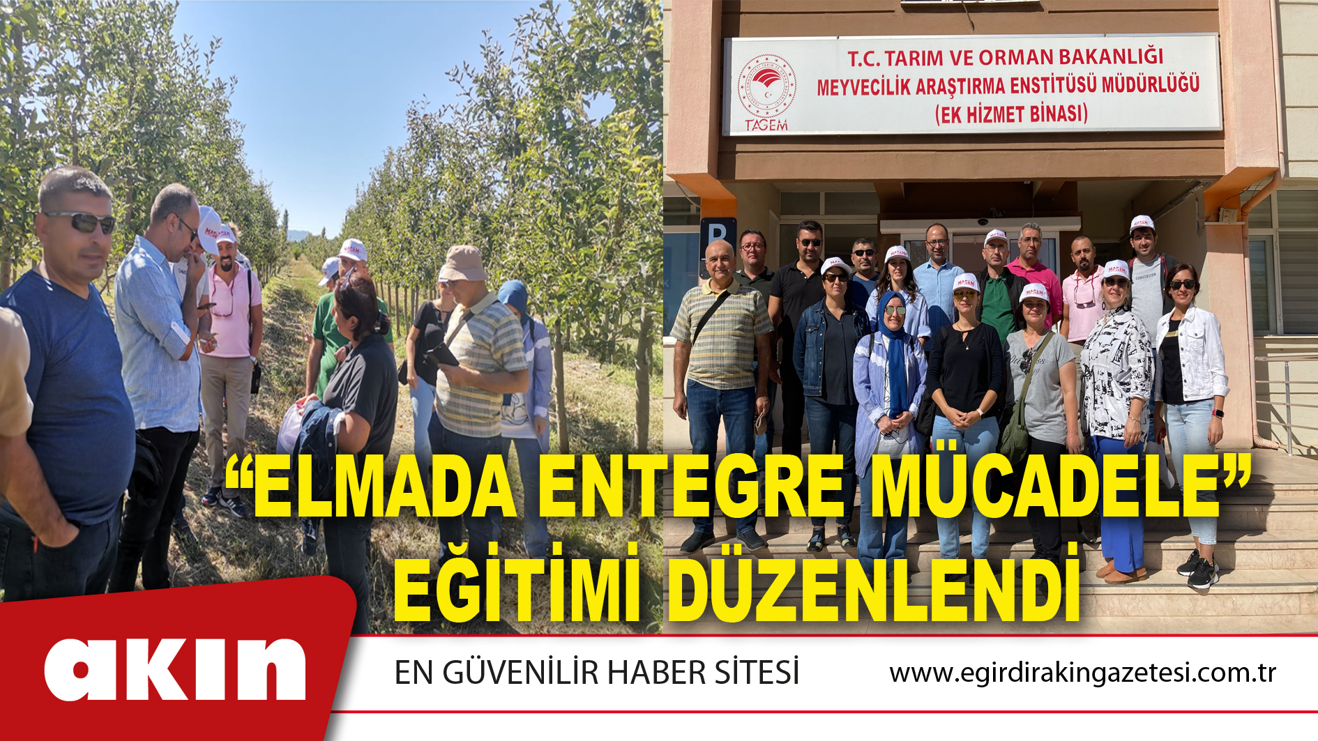 “Elmada Entegre Mücadele” Eğitimi Düzenlendi