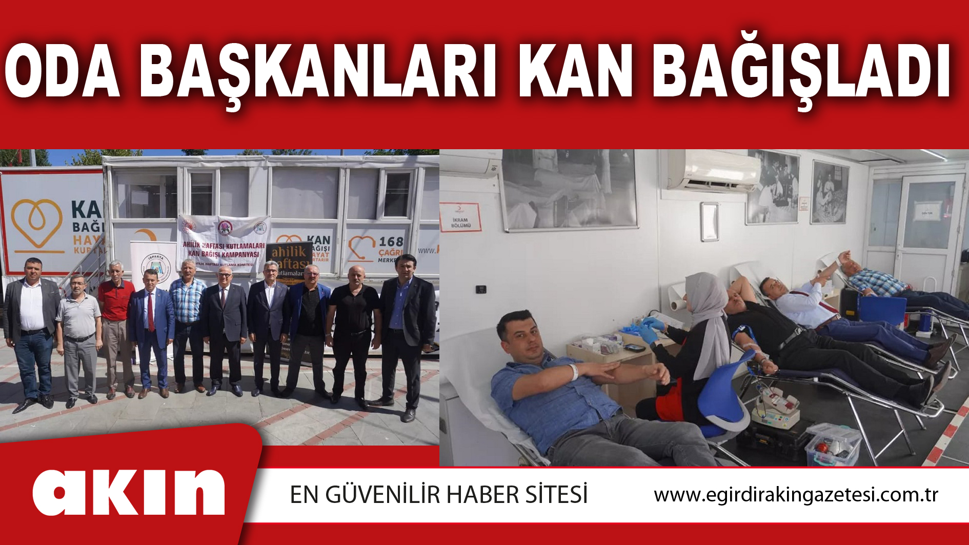 ODA BAŞKANLARI KAN BAĞIŞLADI