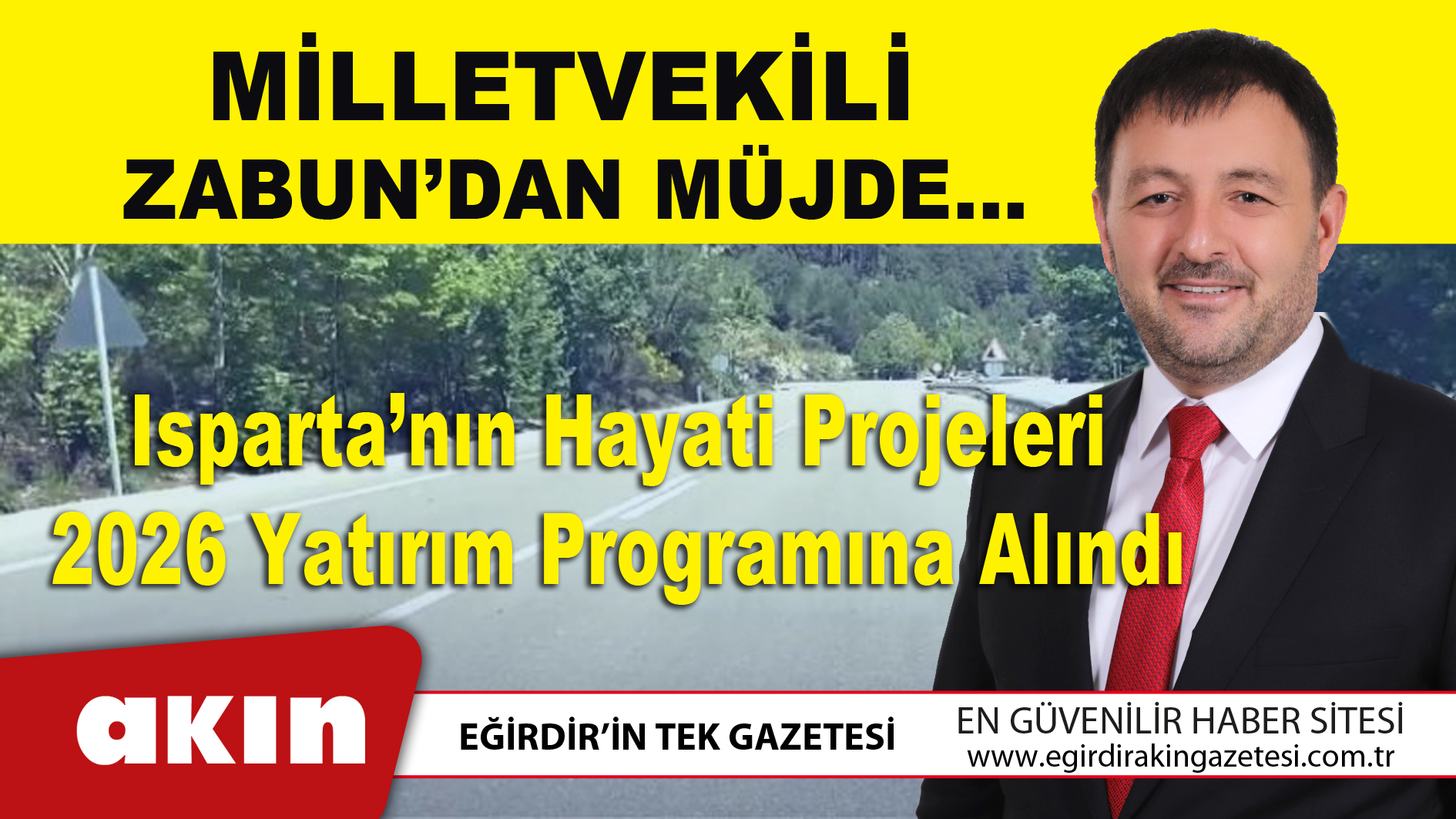 MİLLETVEKİLİ ZABUN’DAN MÜJDE