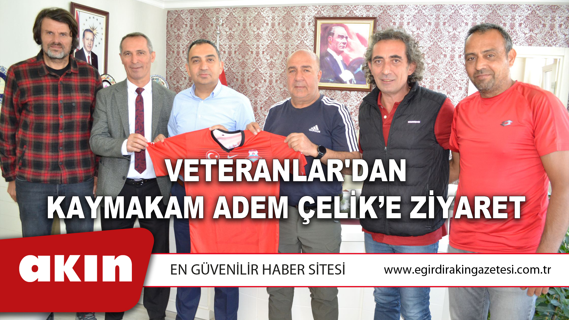 Veteranlar'dan Kaymakam Adem Çelik’e Ziyaret