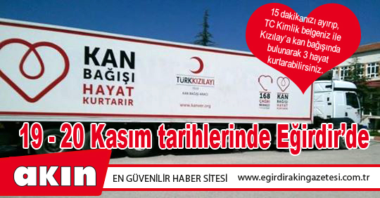 Kan Bağışı Hayat Kurtarıyor