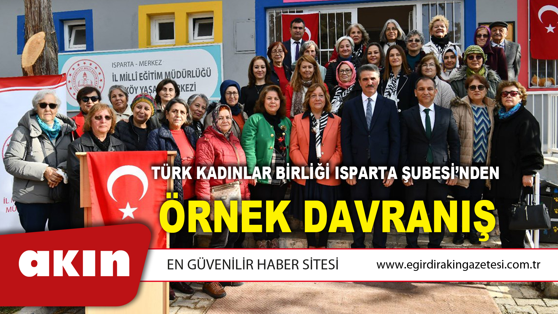 Türk Kadınlar Birliği Isparta Şubesi’nden Örnek Davranış