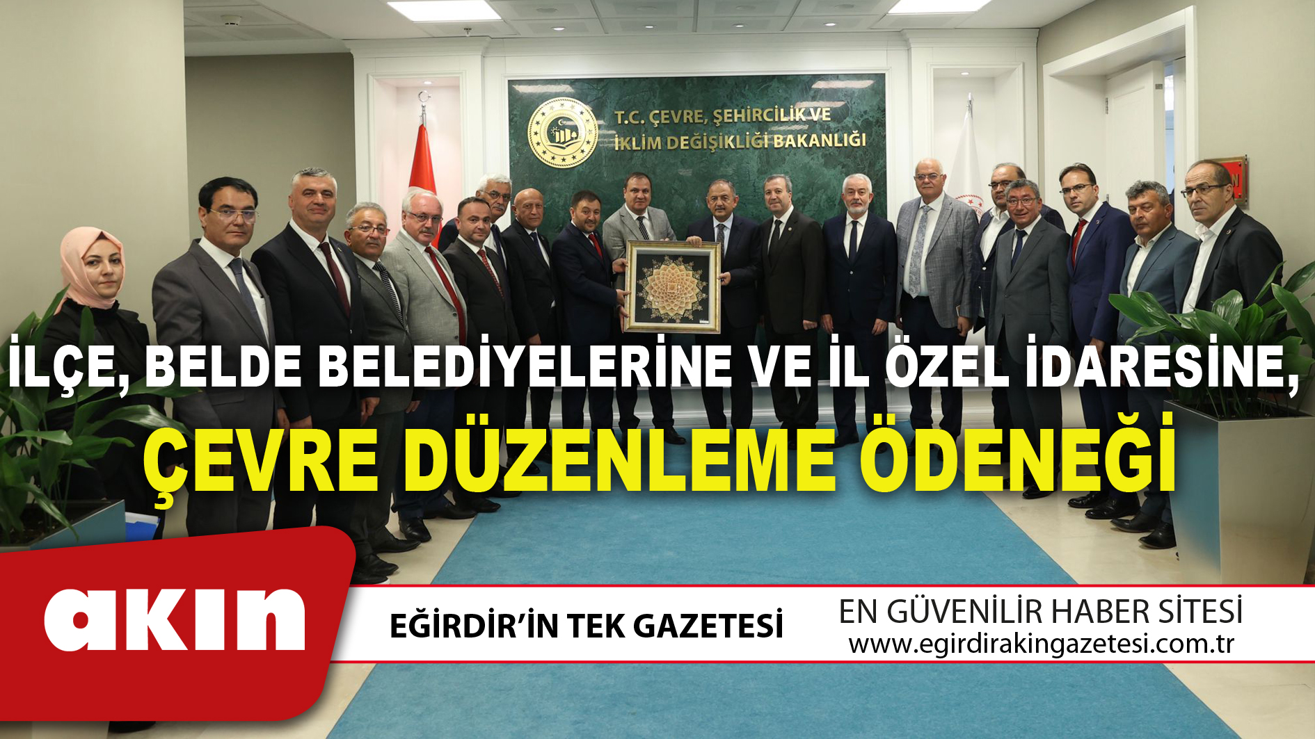 İlçe, Belde Belediyelerine ve İl Özel İdaresine, Çevre Düzenleme ödeneği