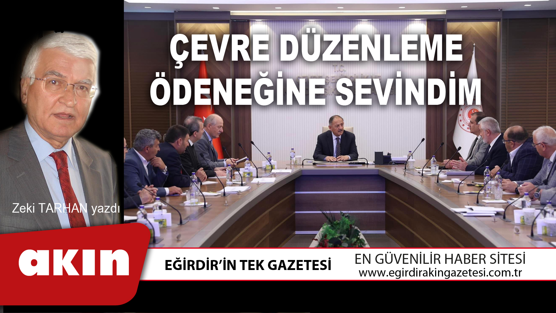 ÇEVRE DÜZENLEME ÖDENEĞİNE SEVİNDİM