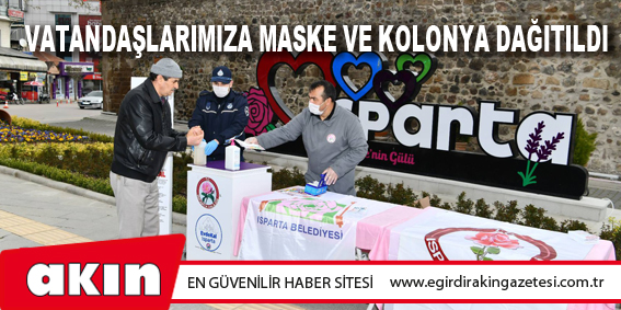 Vatandaşlarımıza Maske Ve Kolonya Dağıtıldı