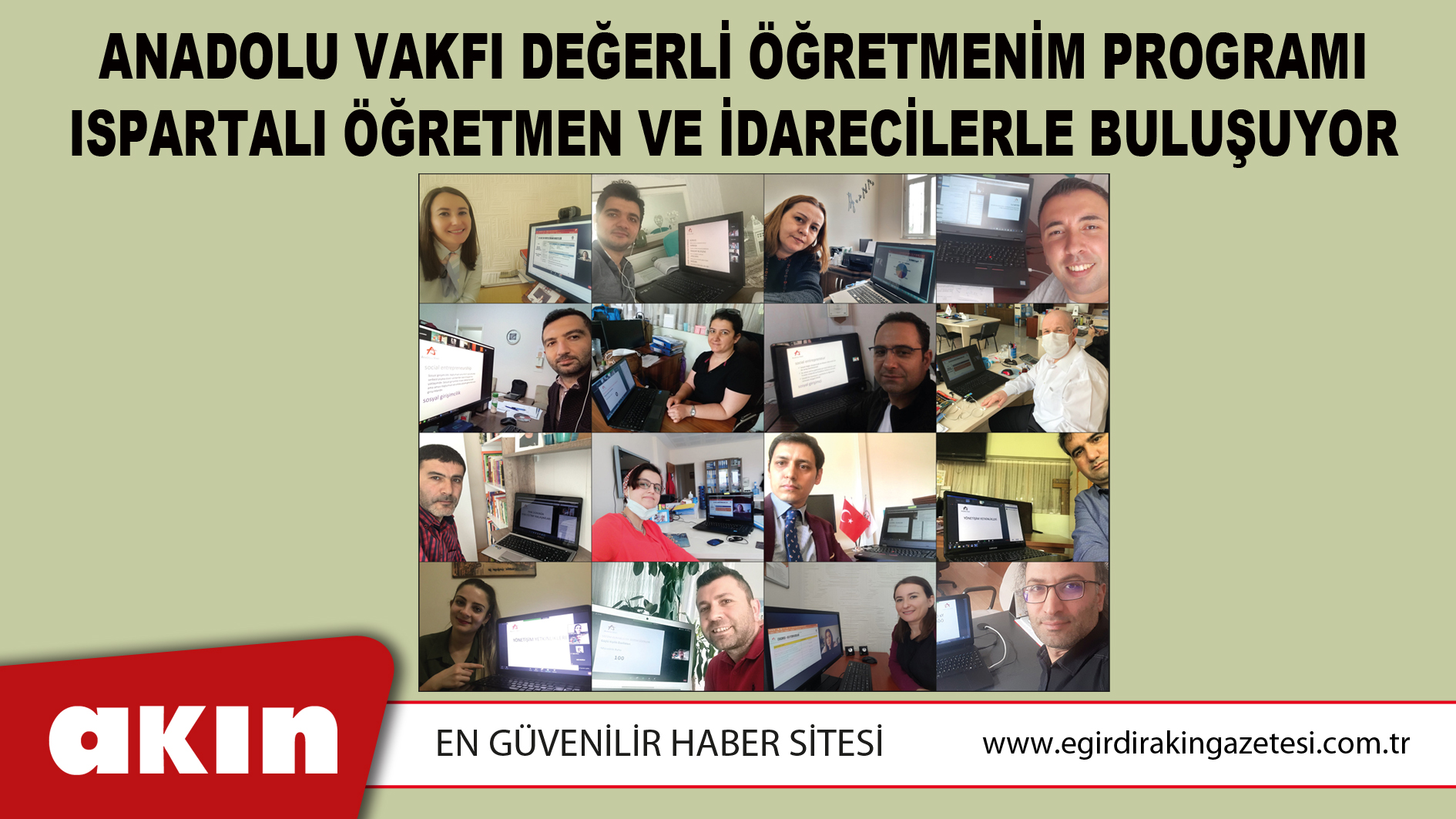 Anadolu Vakfı Değerli Öğretmenim Programı  Ispartalı Öğretmen Ve İdarecilerle Buluşuyor