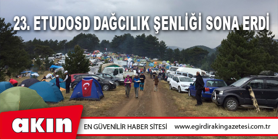 23. ETUDOSD Dağcılık Şenliği Sona Erdi