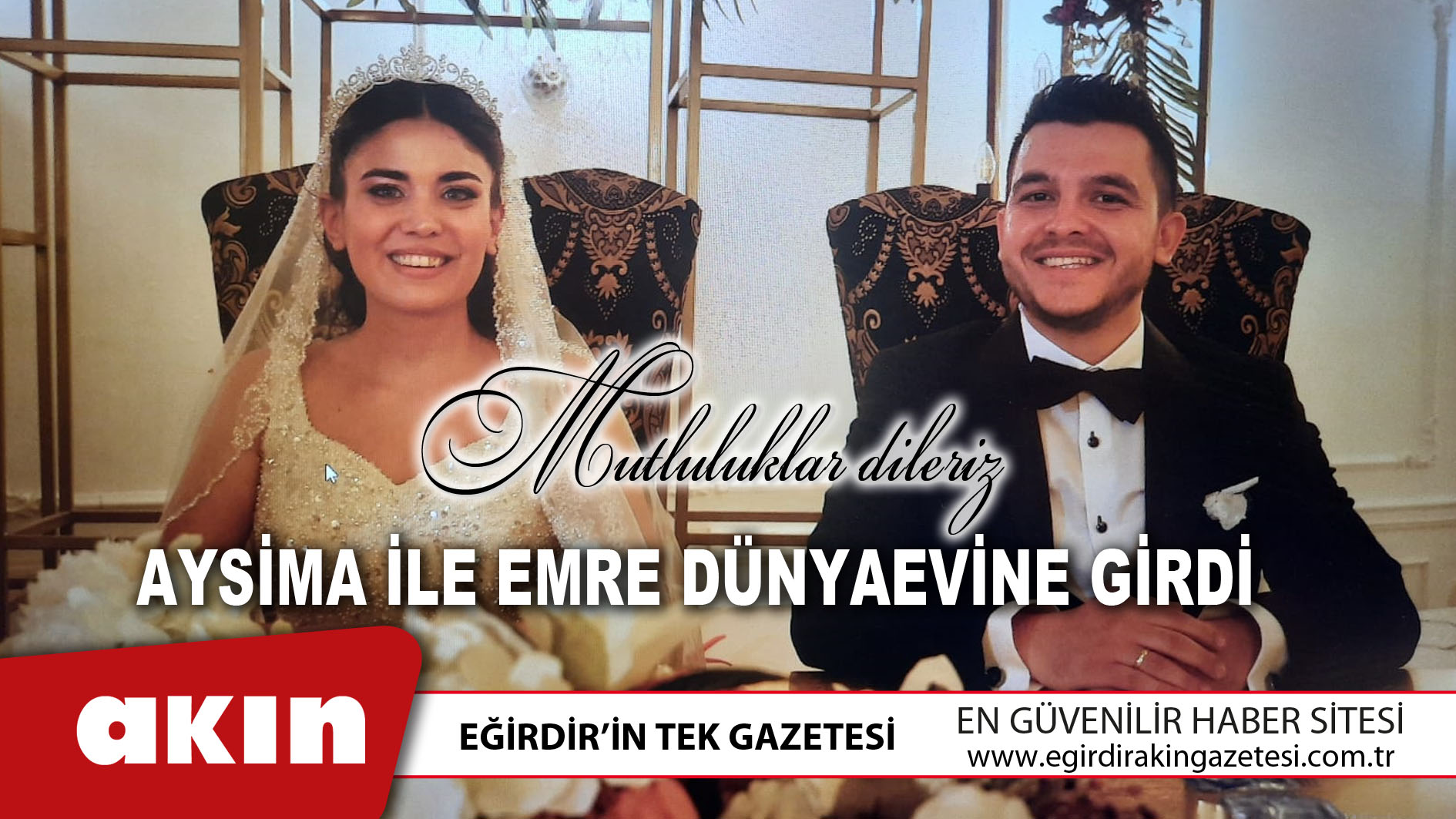 Aysima İle Emre Dünyaevine Girdi 