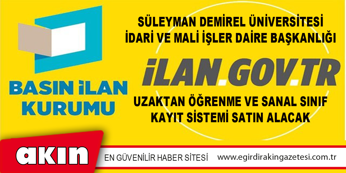 Süleyman Demirel Üniversitesi İdari Ve Mali İşler Daire Başkanlığı