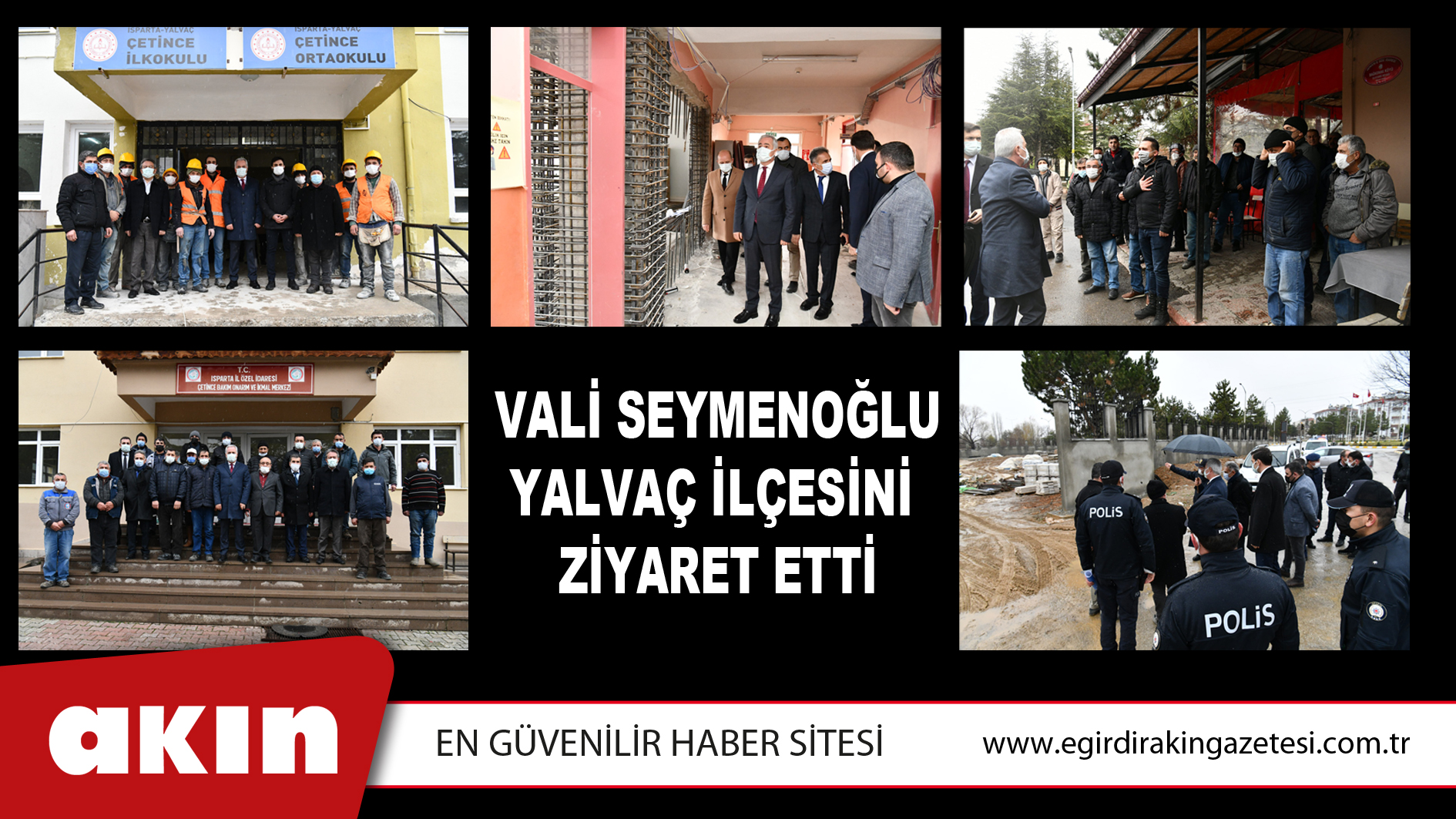Vali Seymenoğlu Yalvaç İlçesini Ziyaret Etti