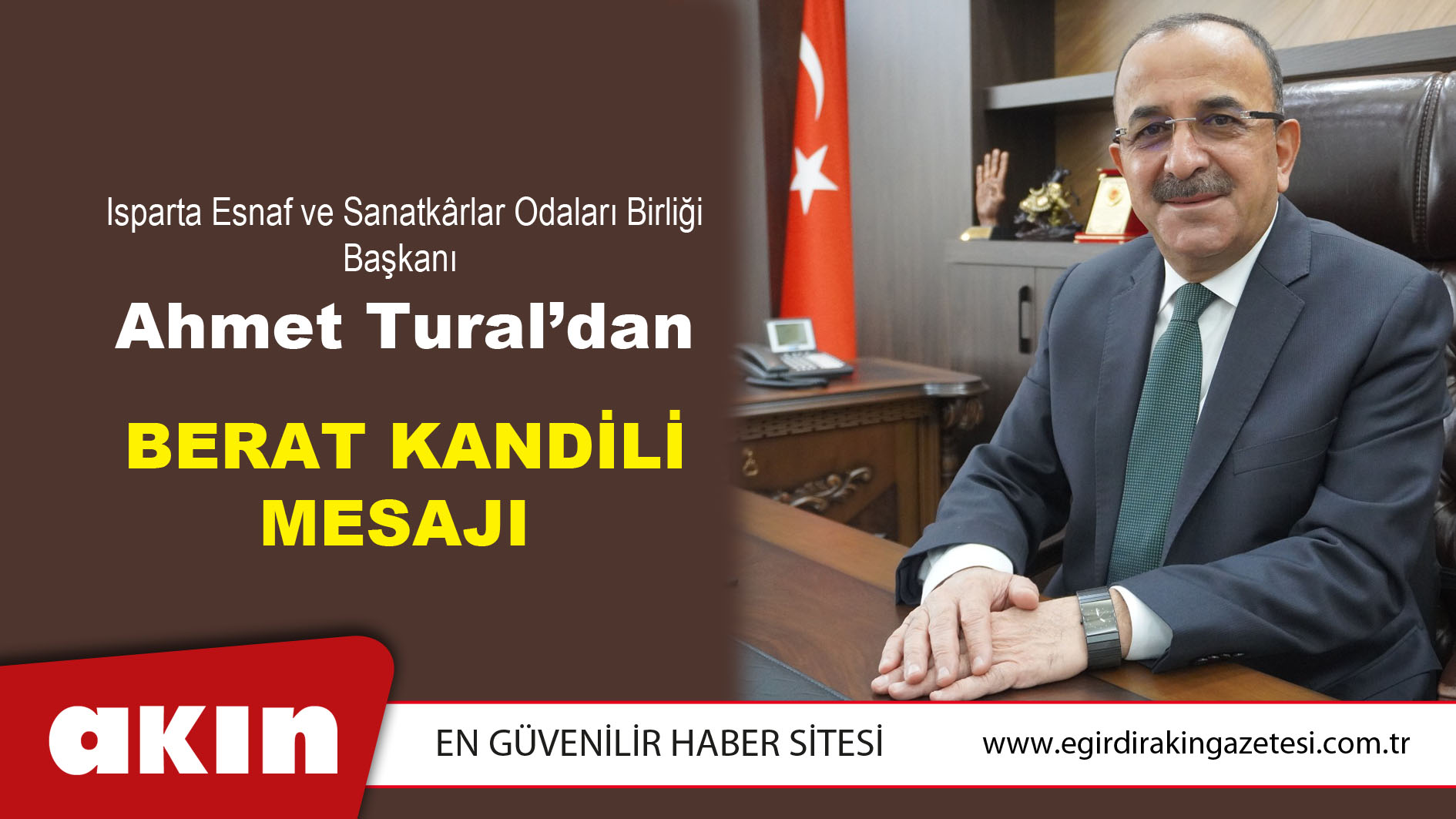 Başkan Tural’dan Berat Kandili Mesajı 