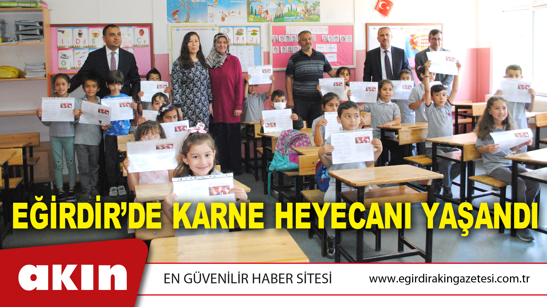 EĞİRDİR’DE KARNE HEYECANI YAŞANDI
