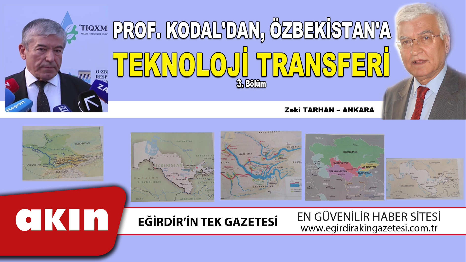 PROF.KODAL'DAN ÖZBEKİSTAN'A TEKNOLOJİ TRANSFERİ