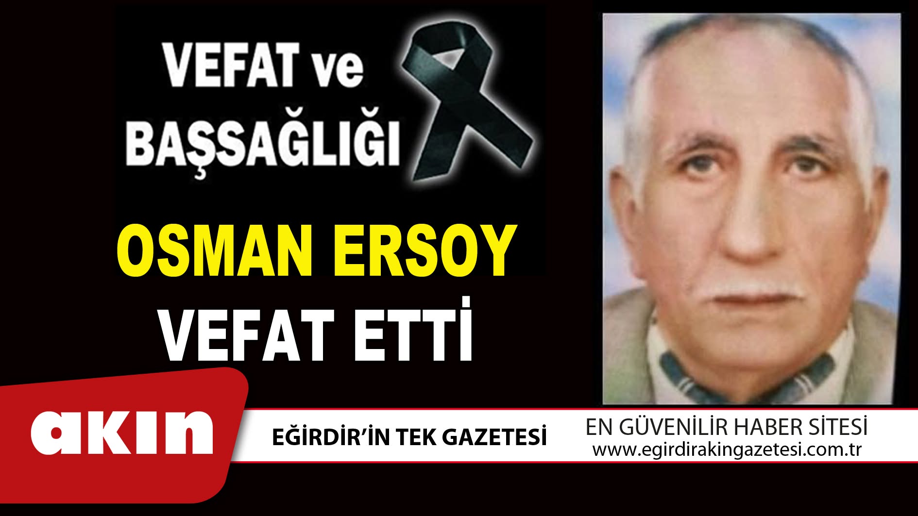 VEFAT ve BAŞSAĞLIĞI