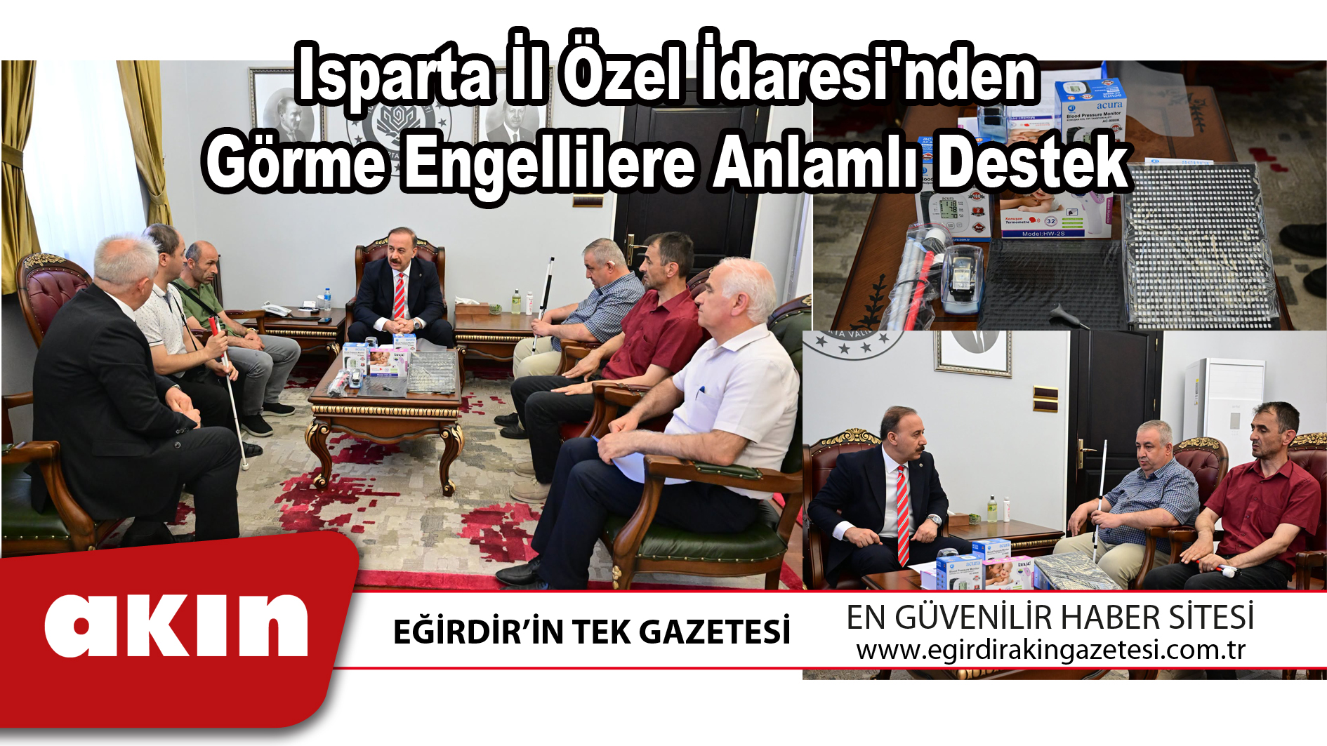Isparta İl Özel İdaresi'nden Görme Engellilere Anlamlı Destek