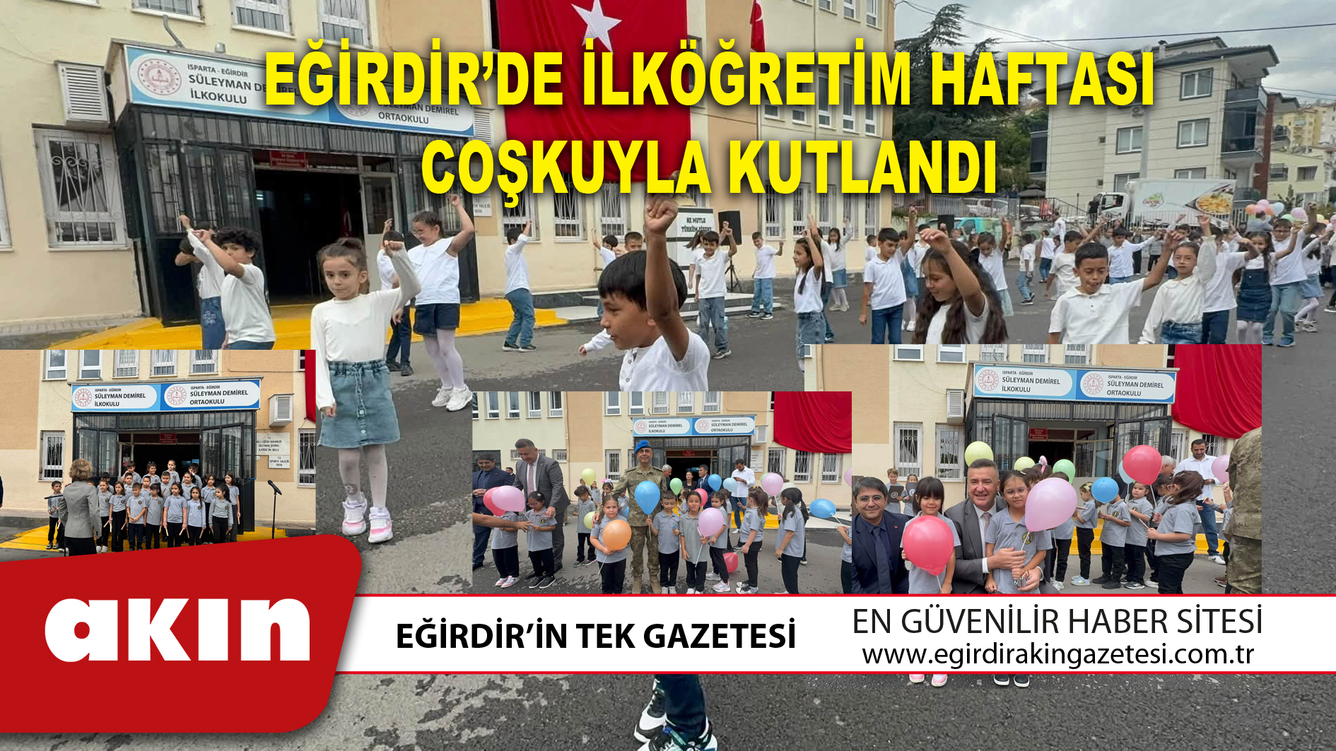 Eğirdir’de İlköğretim Haftası Coşkuyla Kutlandı