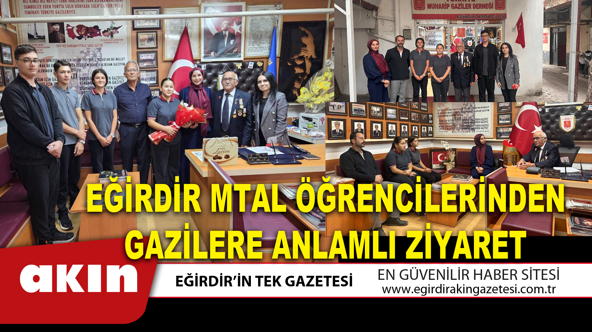 Eğirdir MTAL Öğrencilerinden Gazilere Anlamlı Ziyaret