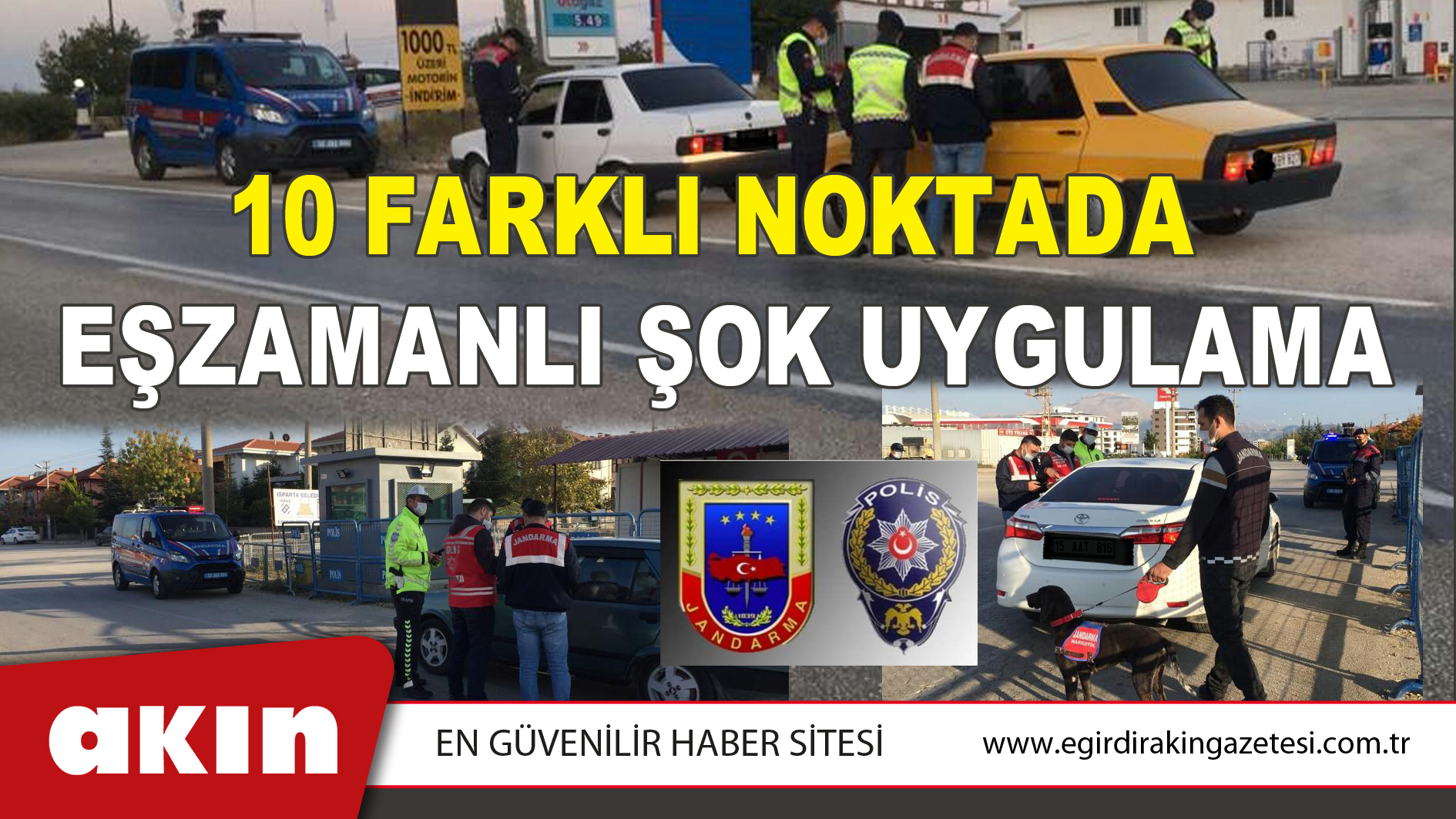 10 Farklı Noktada  Eşzamanlı Şok Uygulama