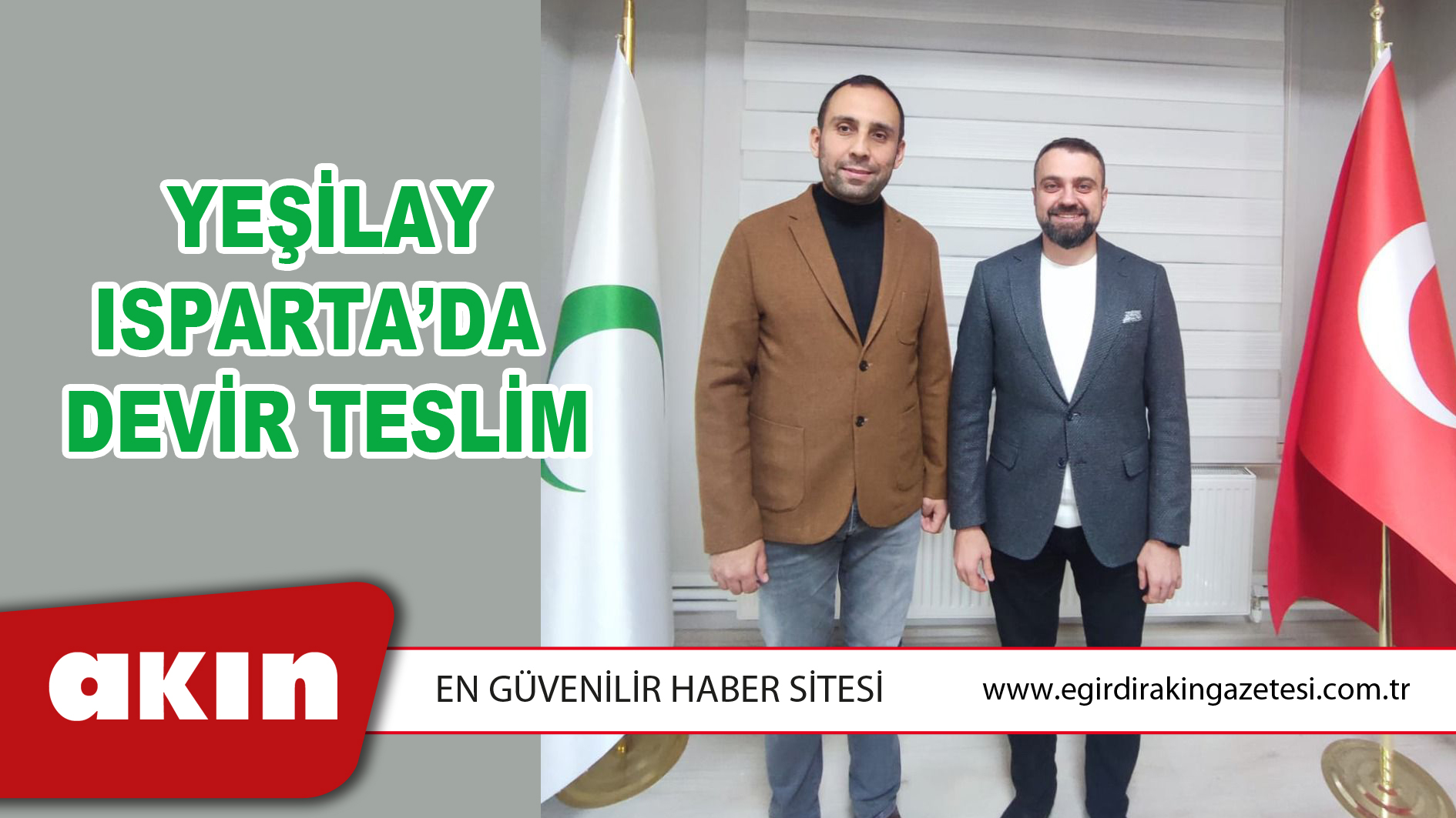 Yeşilay Isparta’da Devir Teslim