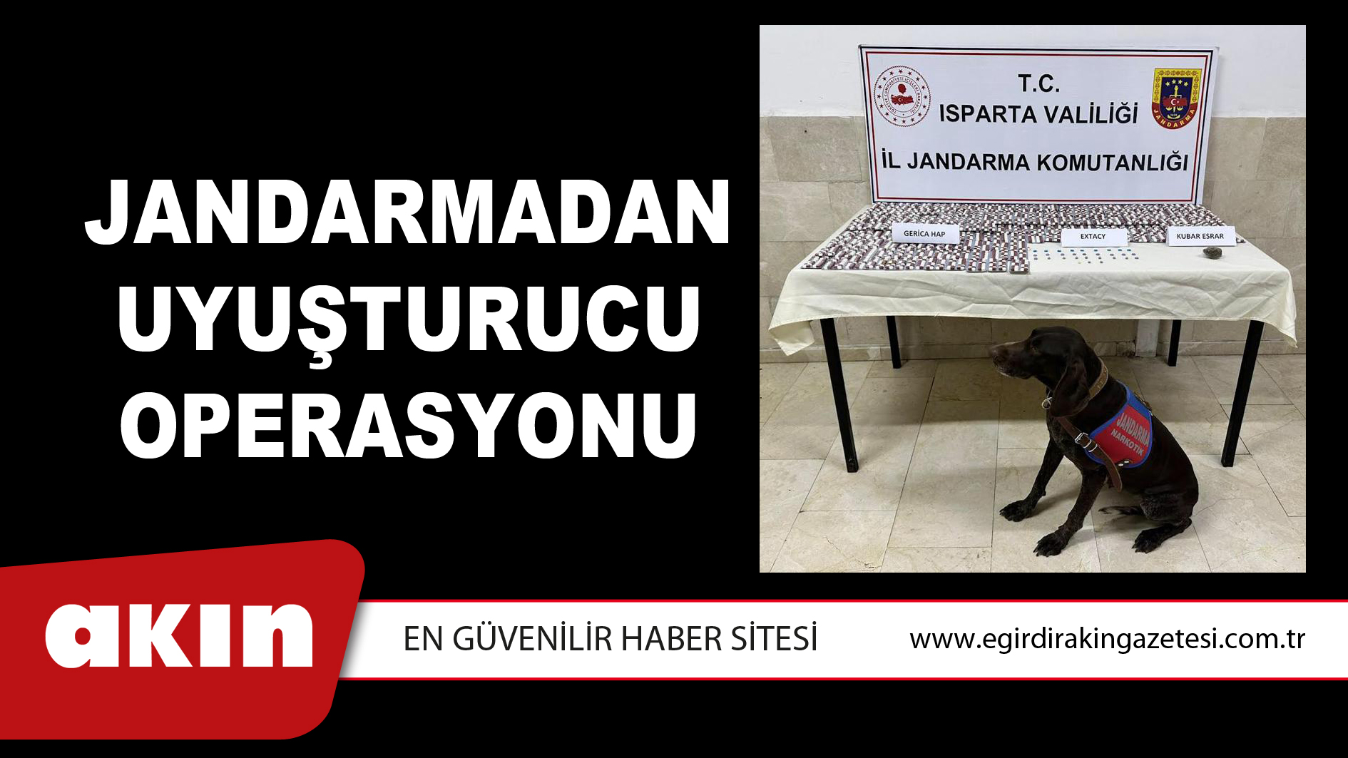 Jandarmadan Uyuşturucu Operasyonu