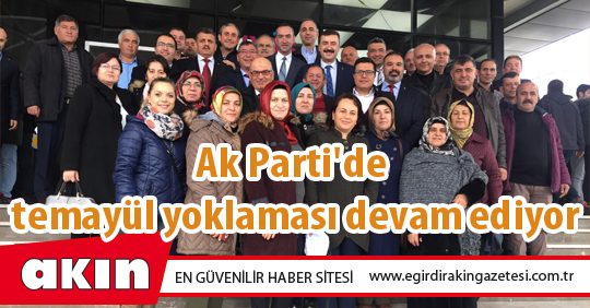 Ak Parti'de temayül yoklaması devam ediyor