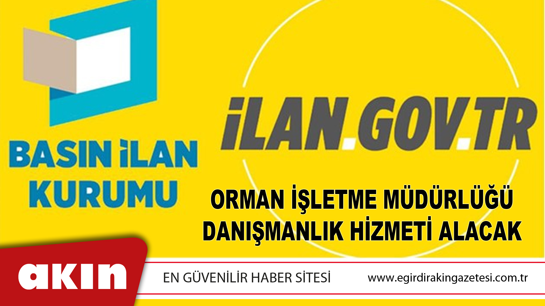 Orman İşletme Müdürlüğü Danışmanlık Hizmeti Alacak