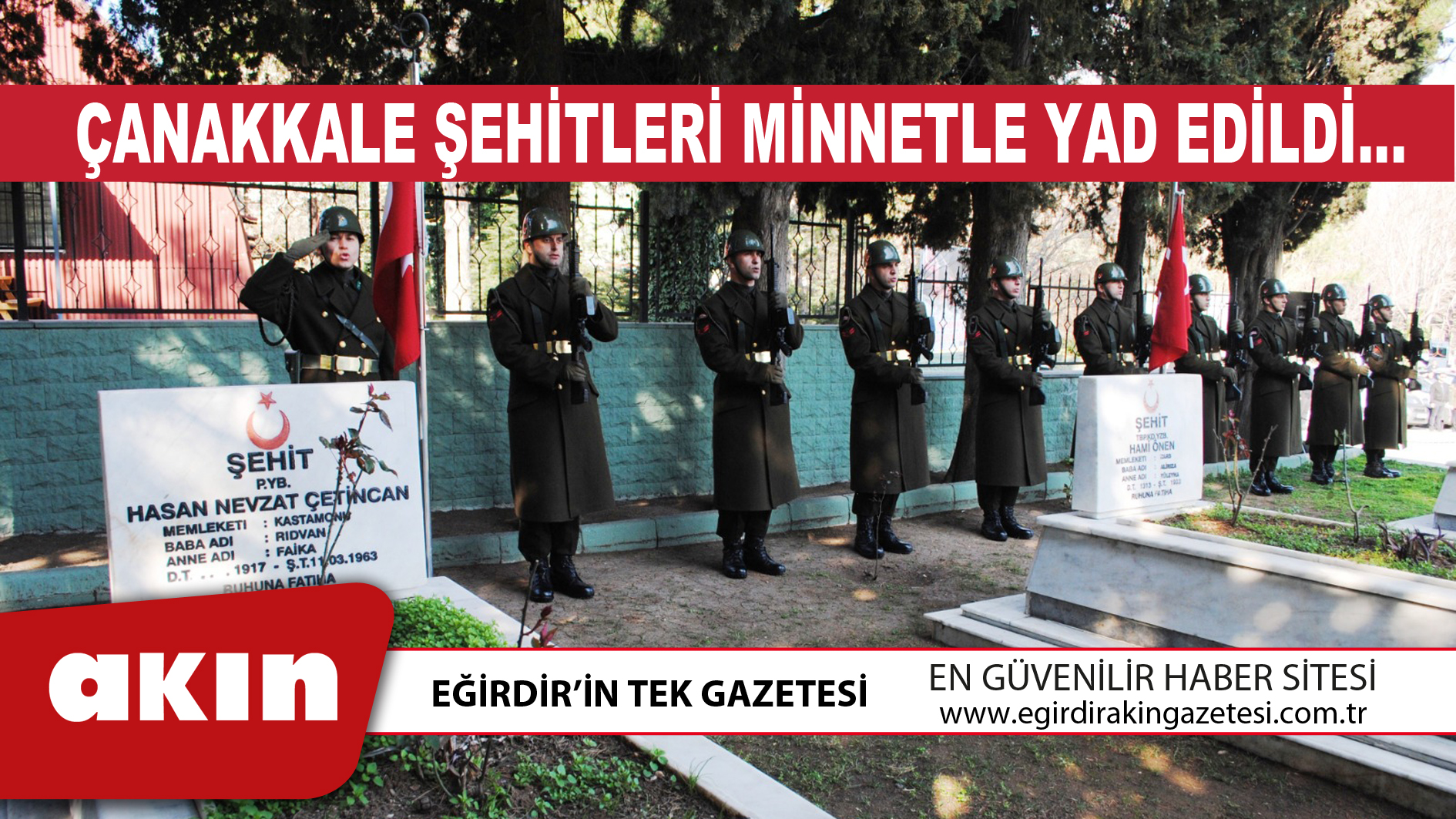 eğirdir haber,akın gazetesi,egirdir haberler,son dakika,Çanakkale Şehitleri Minnetle Yad Edildi…