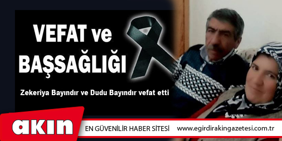VEFAT ve BAŞSAĞLIĞI