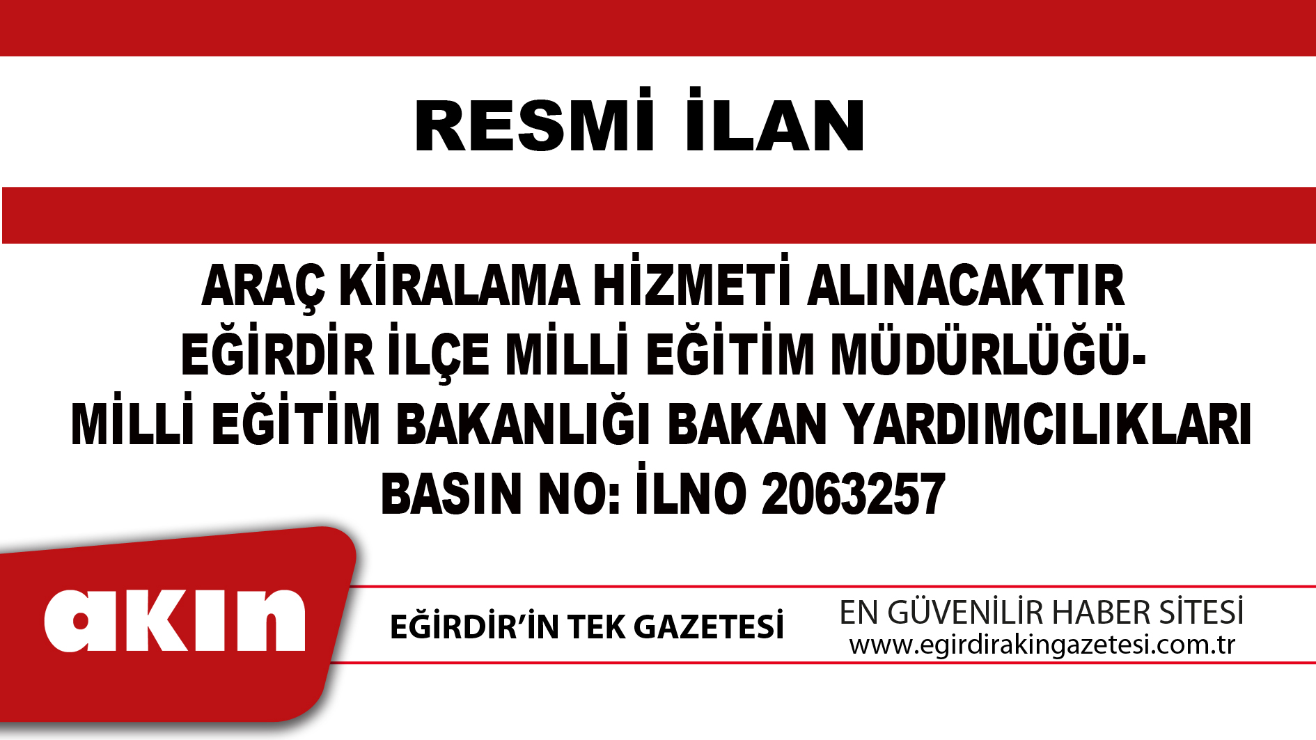 2024/2025 EĞİTİM ÖĞRETİM YILI ORTAÖĞRETİM TAŞIMA hizmet alımı