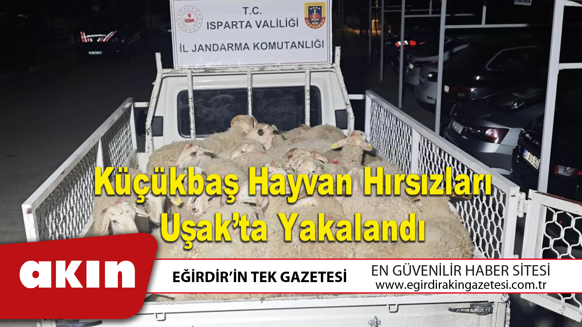 Küçükbaş Hayvan Hırsızları Uşak’ta Yakalandı