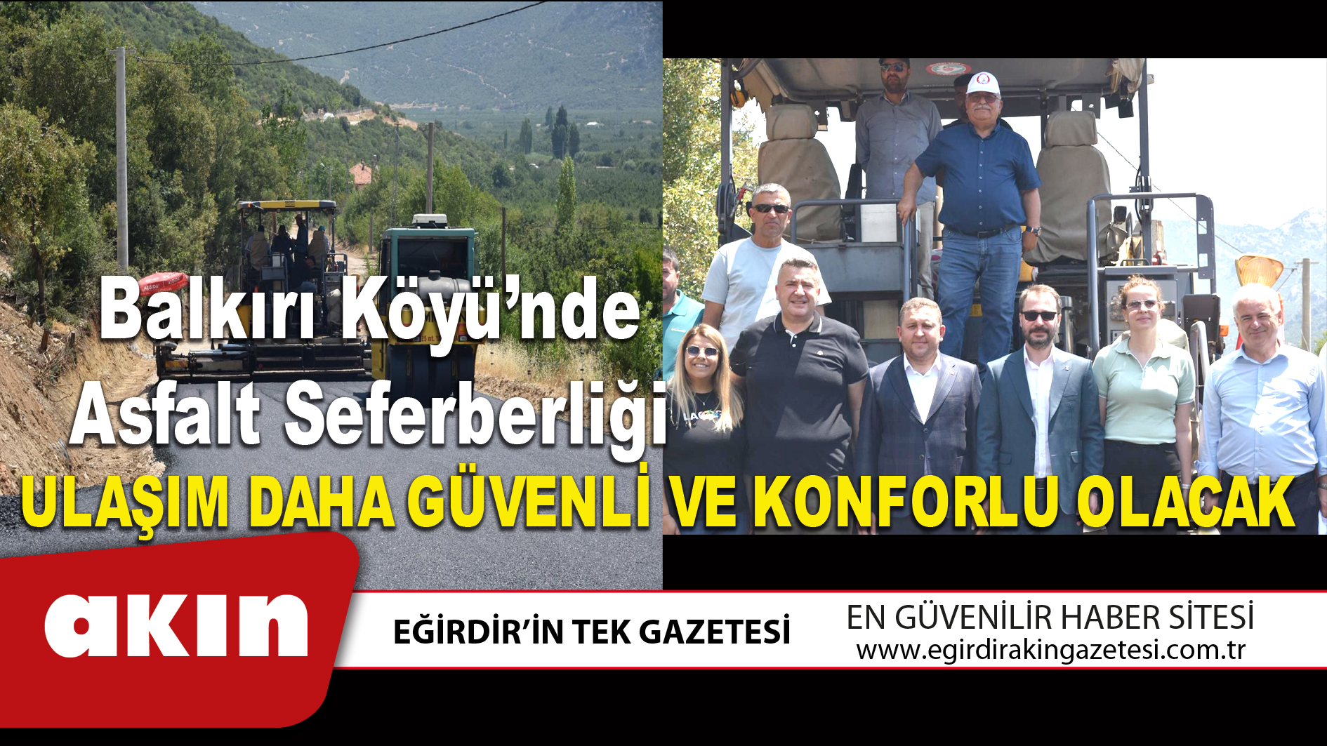Balkırı Köyü’nde Asfalt Seferberliği