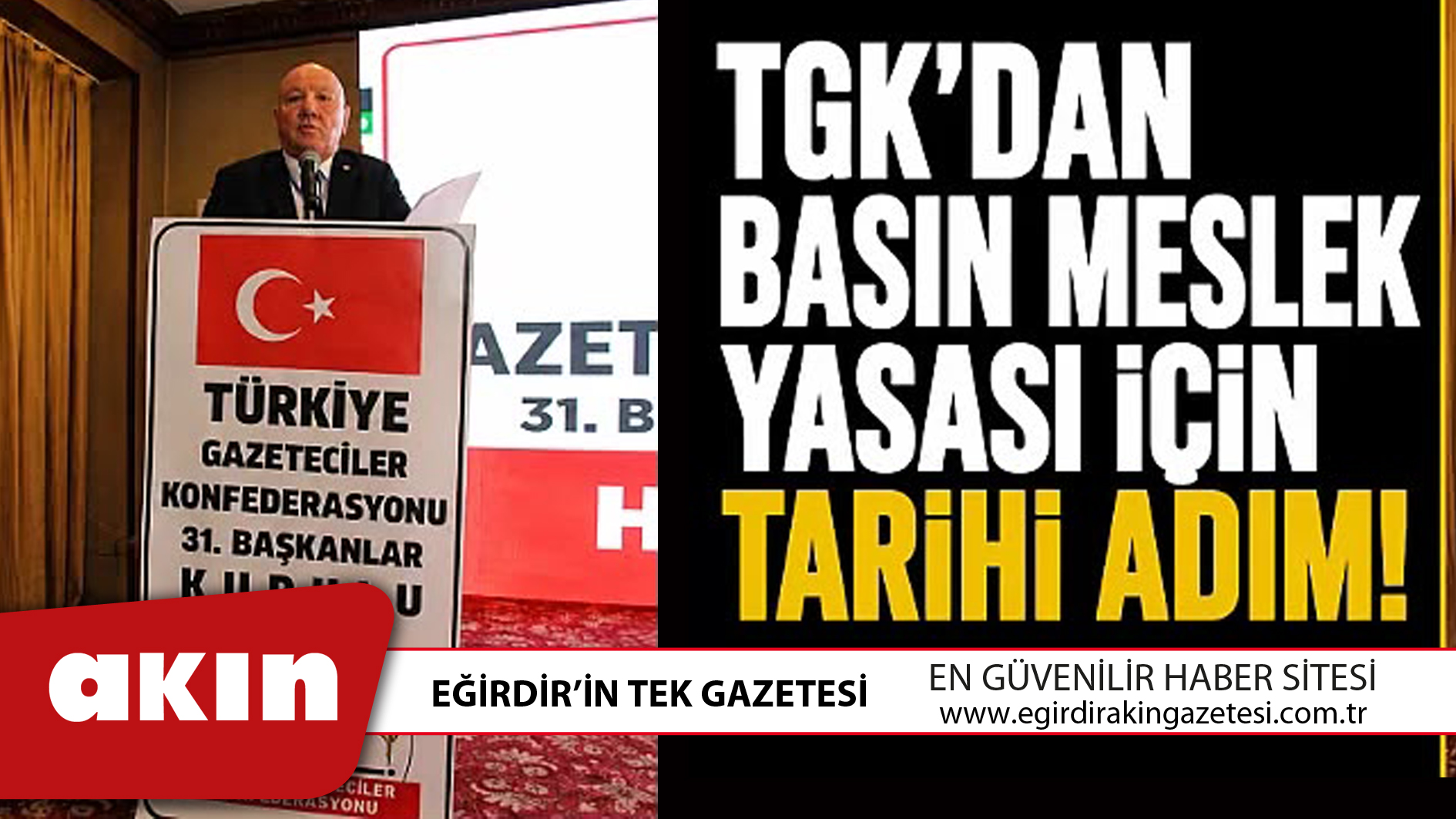 TGK'dan basın tarihine geçecek  hamle meslek yasası son aşamada