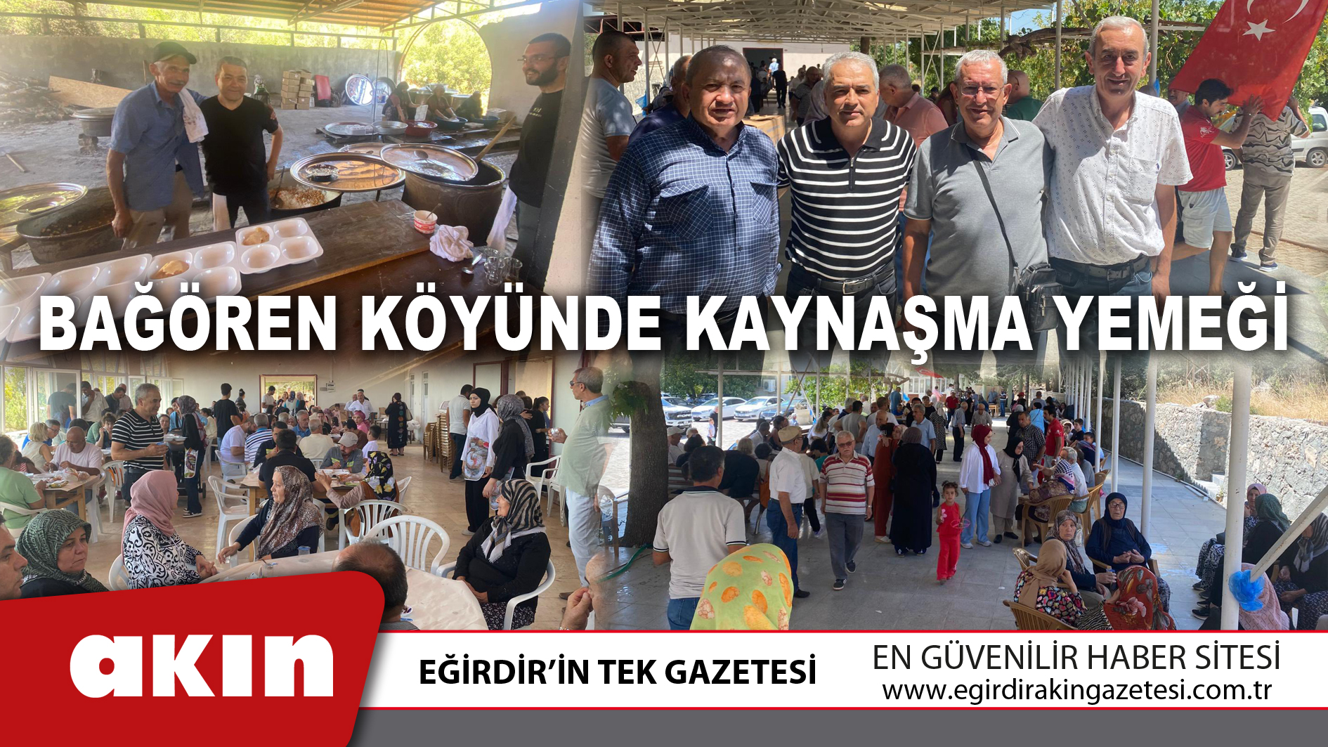 Bağören Köyünde Kaynaşma Yemeği