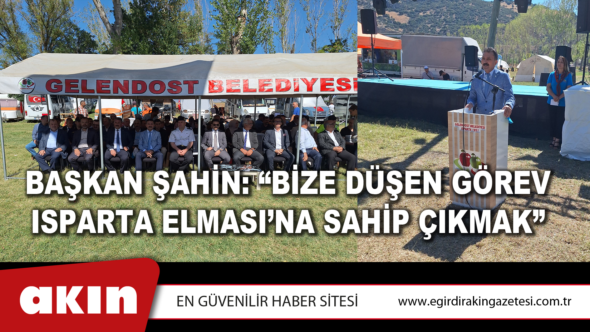 Başkan Şahin: “Bize Düşen Görev Isparta Elması’na Sahip Çıkmak”