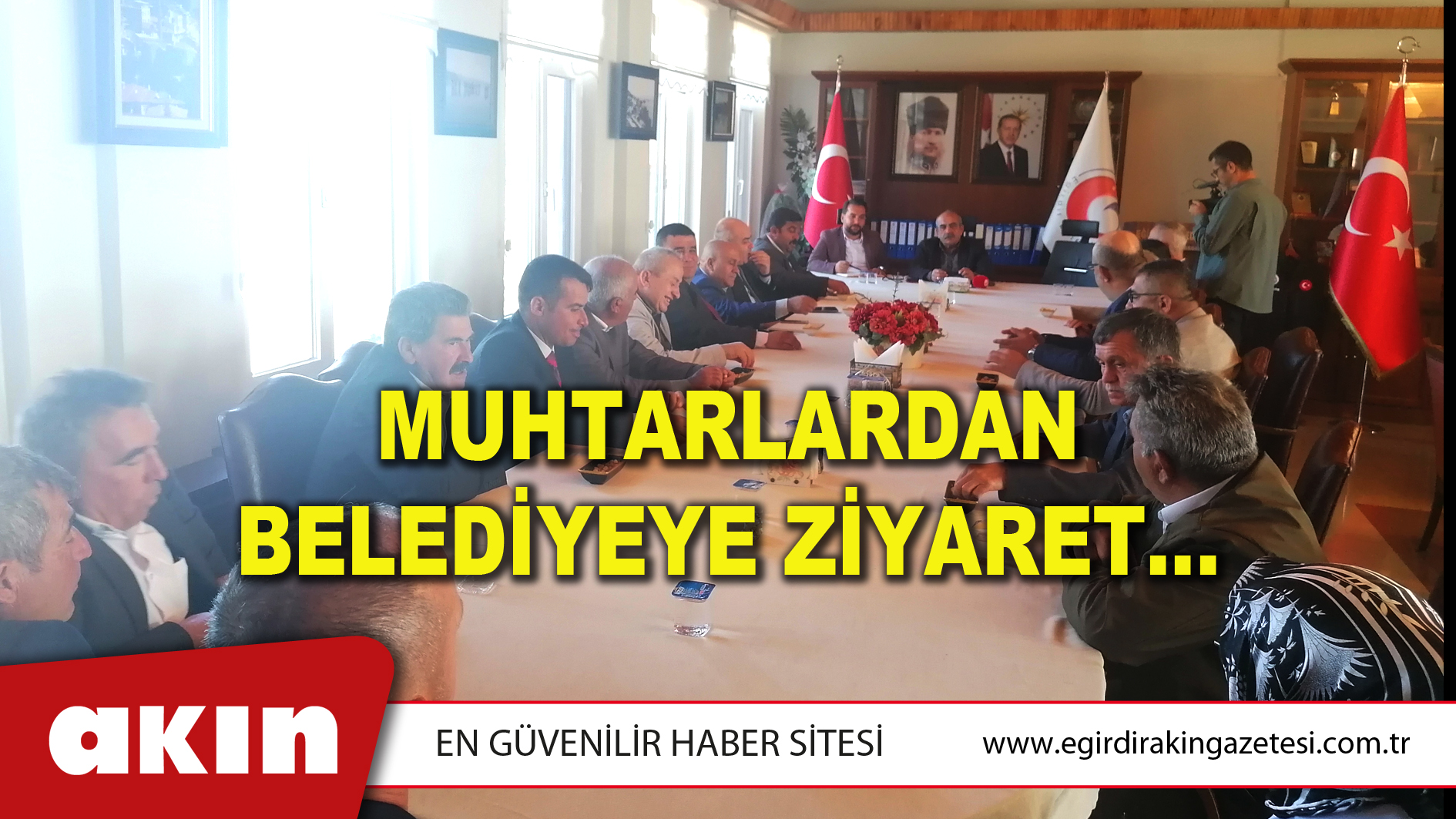 MUHTARLARDAN BELEDİYEYE ZİYARET…