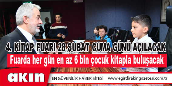 4. Kitap Fuarı 28 Şubat Cuma Günü Açılacak