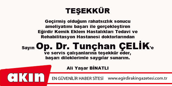 Teşekkür