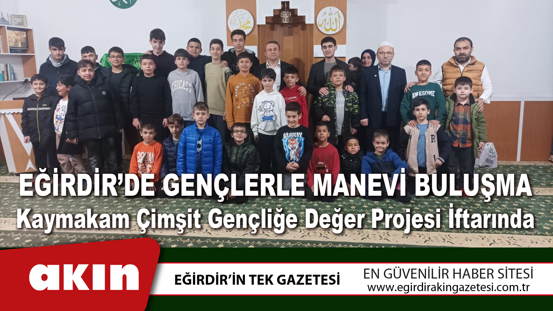 Eğirdir’de Gençlerle Manevi Buluşma