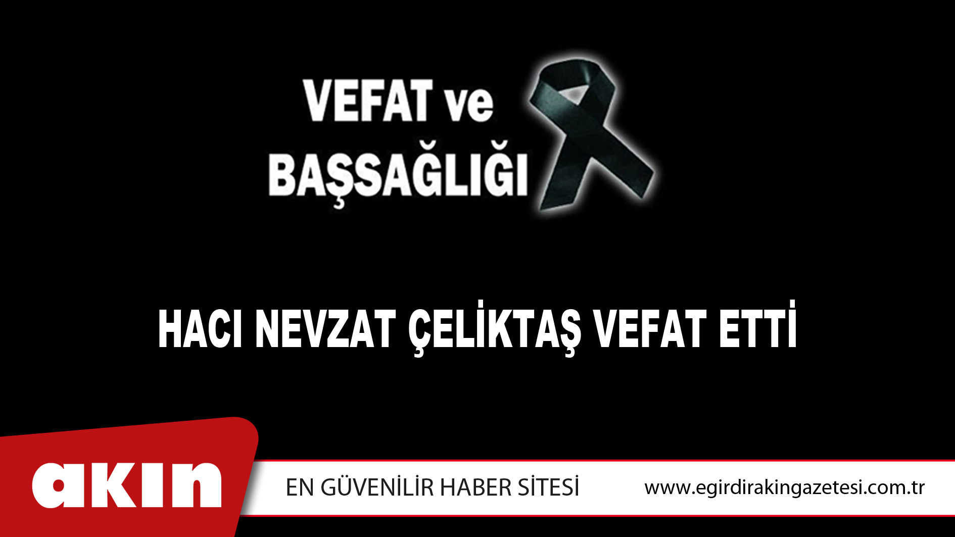 VEFAT VE BAŞSAĞLIĞI